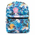 Lilo & Stitch 16 in. Disney Tropical Days All Over Print Backpack, Blue 861341